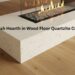 Flush Hearth in Wood Floor Quartzite Cream
