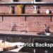 Kitchen with a Brick Backsplash
