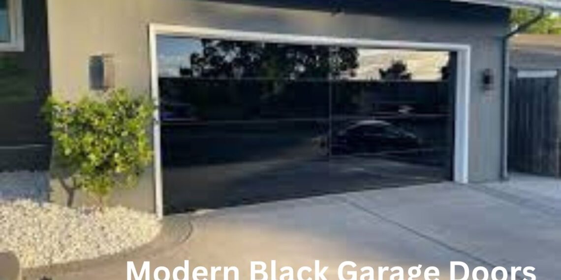 Modern Black Garage Doors
