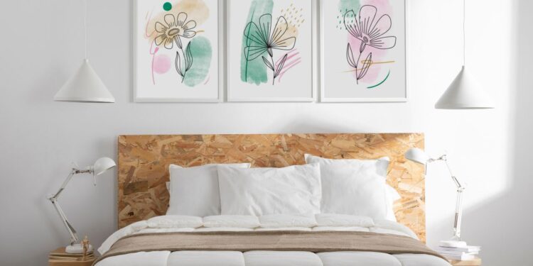 Discover the best tips for hanging art above bed with our easy guide. Learn how high to hang art above bed, what size works for a queen or king bed