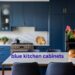 blue kitchen cabinets