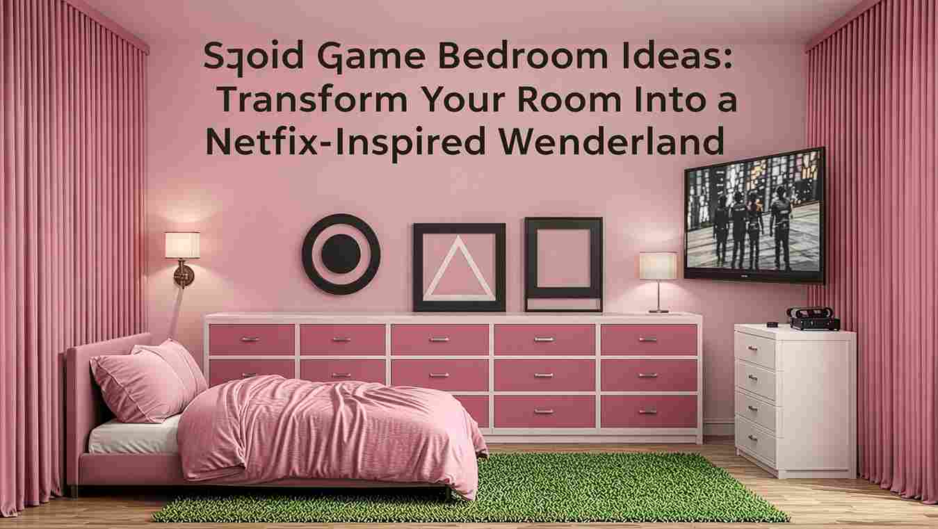 Create a safe, fun, and colorful squid game bedroom for teens and kids. Explore teenage gamer bedroom ideas, video game bedroom decor