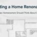 What Halifax Homeowners Should Think About Before Starting a Home Renovation