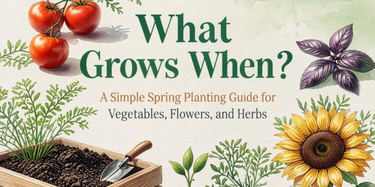 What Grows When A Simple Spring Planting Guide for Vegetables, Flowers, and Herbs
