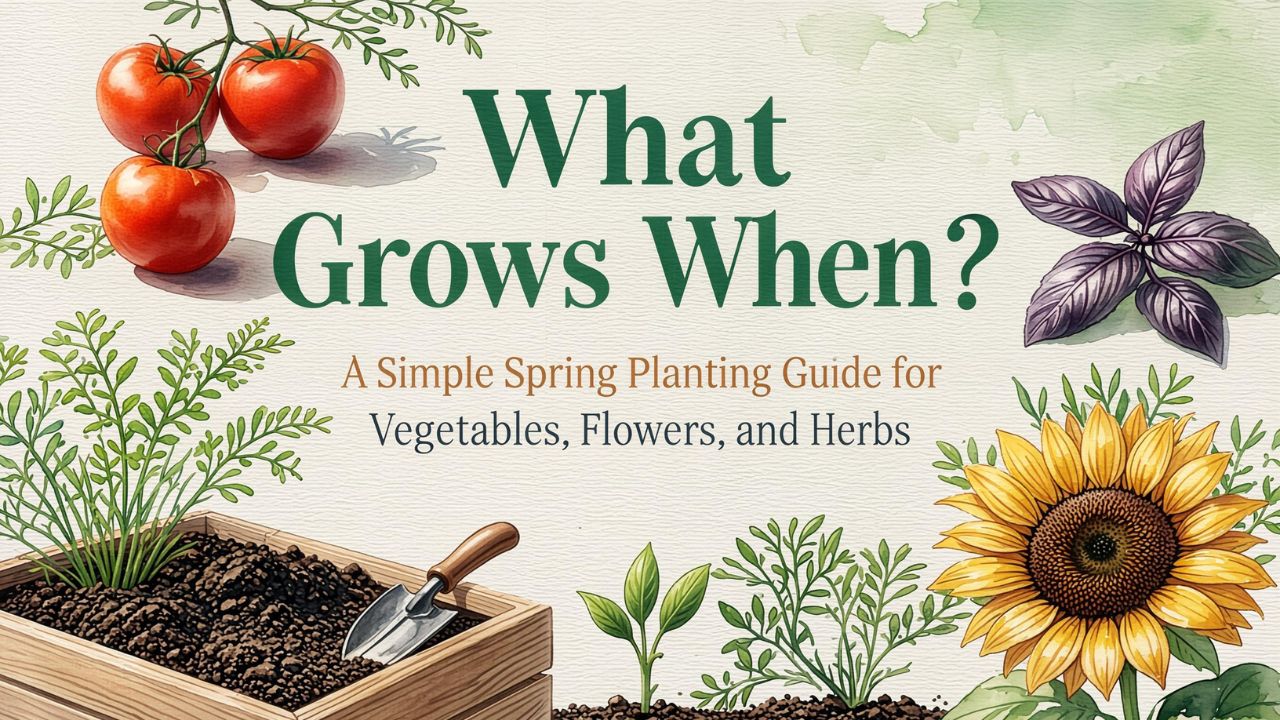 What Grows When A Simple Spring Planting Guide for Vegetables, Flowers, and Herbs